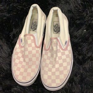 pink checkered vans